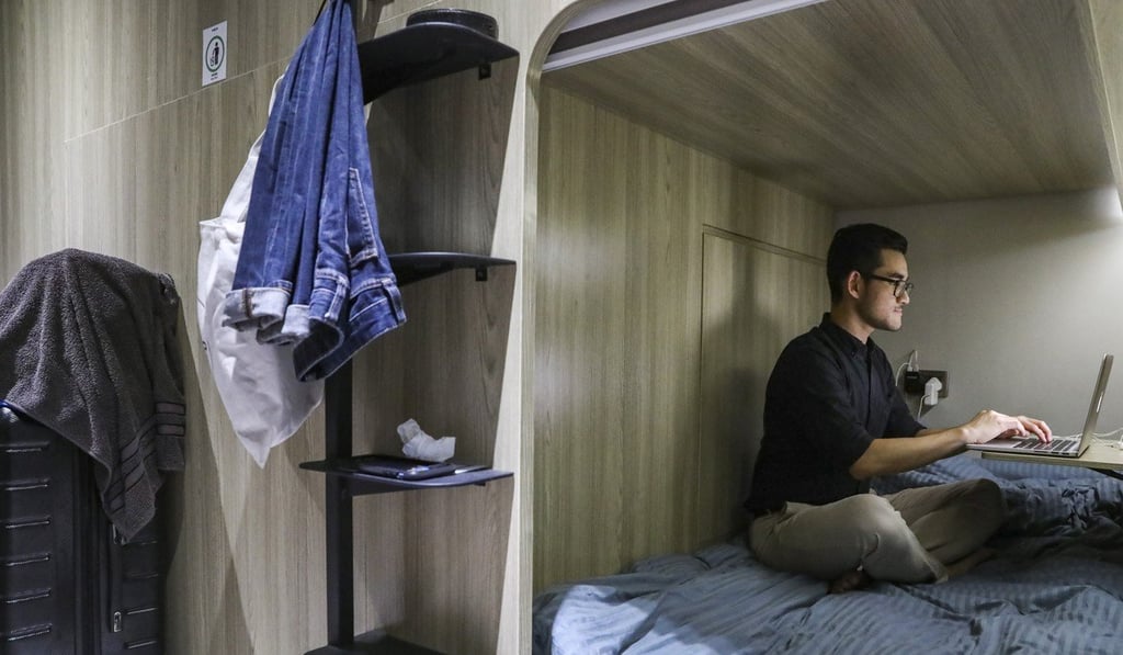 Adriel Tjokrosaputro says he can sit up straight in his cabin without hitting his head. Photo: K.Y. Cheng