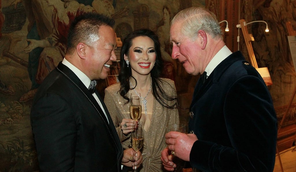 Dr Gabriel Chiu, Christine Chiu and Prince Charles at the opening of open The Prince’s Foundation Chiu Integrated Health Programme. Photo: Paul Burns