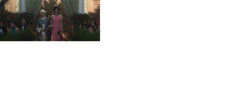 Actresses Lisa Lu (left, centre) alongside Gemma Chan in the wedding scene from the romantic comedy-drama ‘Crazy Rich Asians’.