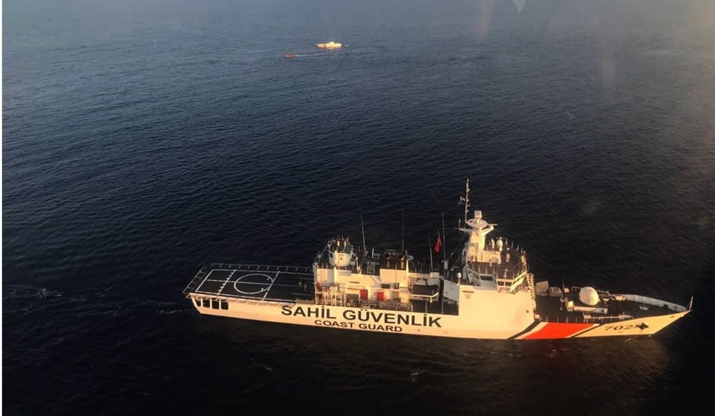 A Turkish Coast Guard boat in May 2018. Photo: EPA