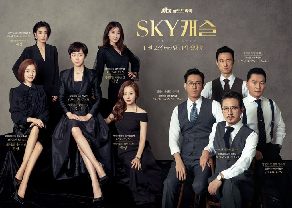 Education plays a pivotal role in the Korean drama ‘Sky Castle’ which has also been a big hit in China. Photo: JTBC Education plays a pivotal role in the Korean drama ‘Sky Castle’ which has also been a big hit in China. Photo: JTBC