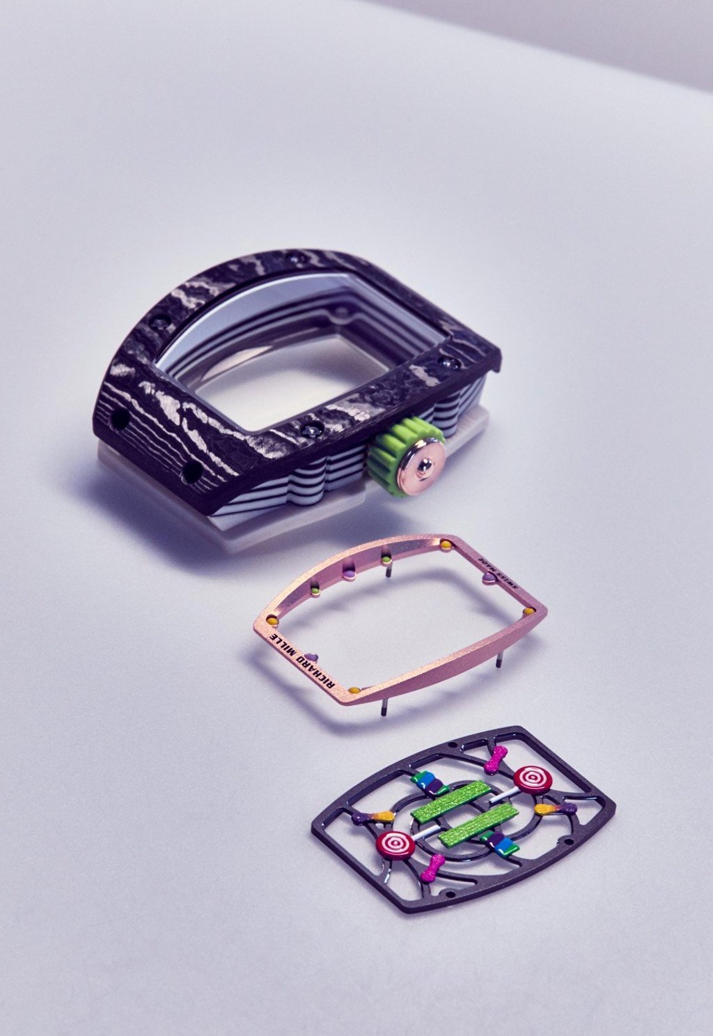 Richard Mille’s RM 07-03 Litchi model features a colourful dial.