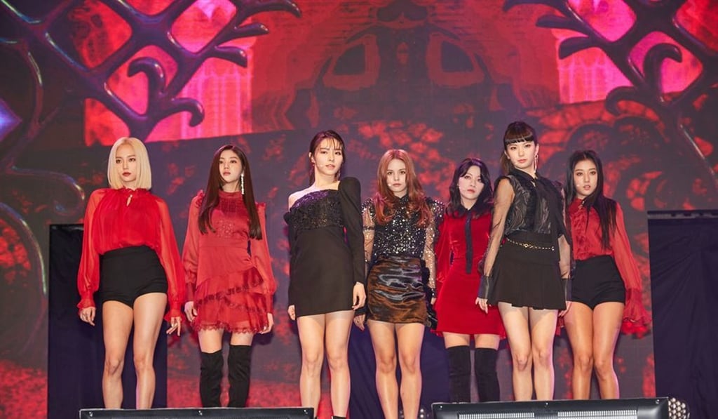 CLC members perform at a press showcase to unveil their eighth mini album, ‘No. 1’, in Seoul. Courtesy of Cube Entertainment