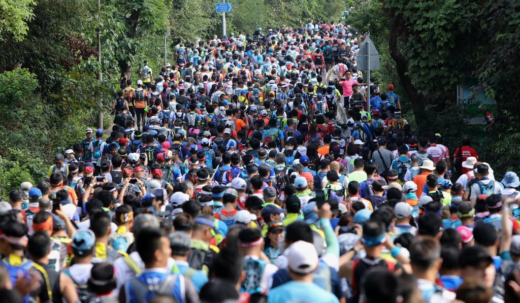 Competitors start the 2018 Oxfam Trailwalker, but how many of them study the course on a paper map? Photo: Dickson Lee