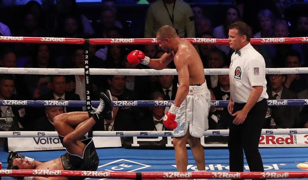 James DeGale was knocked down twice against Chris Eubank Jnr. Photo: Reuters