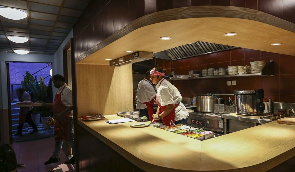 The interior of Hotal Colombo on Elgin Street in Central. Go early to beat the queues – it doesn’t take reservations. Photo: Jonathan Wong