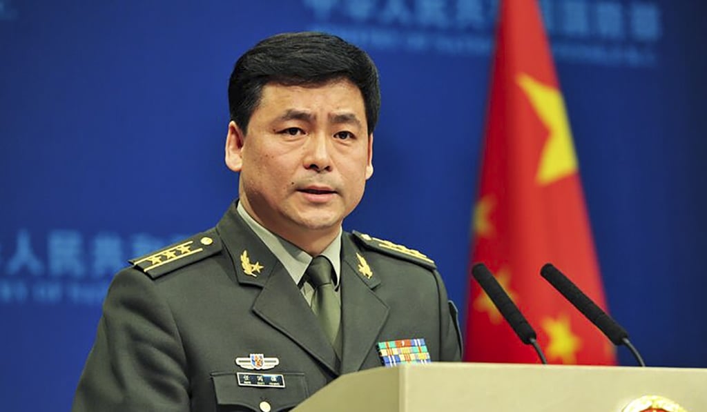 Chinese defence ministry spokesman Ren Guoqiang has called on the US to respect China’s sovereignty in the South China Sea. Photo: Handout Chinese defence ministry spokesman Ren Guoqiang has called on the US to respect China’s sovereignty in the South China Sea. Photo: Handout