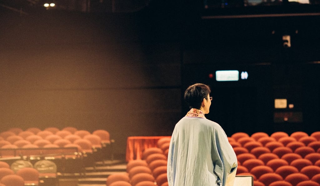 Rehearsing for three hours by herself in an empty hall helps Sam Chan to relax under the lights and prepare for her role. Photo: Abdela Igmirien Rehearsing for three hours by herself in an empty hall helps Sam Chan to relax under the lights and prepare for her role. Photo: Abdela Igmirien