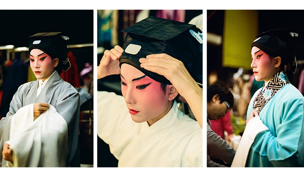 After an hour spent painstakingly applying her make-up and then carefully putting on the different parts of her character’s costume, Sam Chan’s transformation is complete. Photo: Abdela Igmirien After an hour spent painstakingly applying her make-up and then carefully putting on the different parts of her character’s costume, Sam Chan’s transformation is complete. Photo: Abdela Igmirien