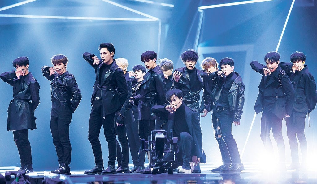 Seventeen performing ‘Getting Closer’ at the Mnet Asian Music Awards (Mama) in Hong Kong in December 2018. Photo: Mama Seventeen performing ‘Getting Closer’ at the Mnet Asian Music Awards (Mama) in Hong Kong in December 2018. Photo: Mama