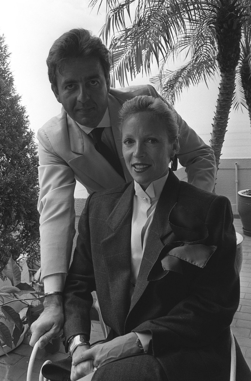 Charriol with his then wife, Annike, at their home in Repulse Bay, Hong Kong, in 1984. Photo: Sunny Lee