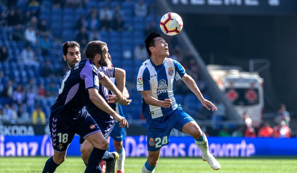 Wu, right, during Saturday’s match. Photo: Xinhua