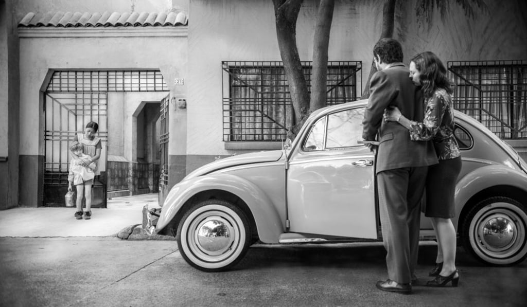 A scene from the Oscar-winning black and white Mexican film, ‘Roma’, written and directed by Alfonso Cuarón. Photo: Carlos Somonte. A scene from the Oscar-winning black and white Mexican film, ‘Roma’, written and directed by Alfonso Cuarón. Photo: Carlos Somonte.
