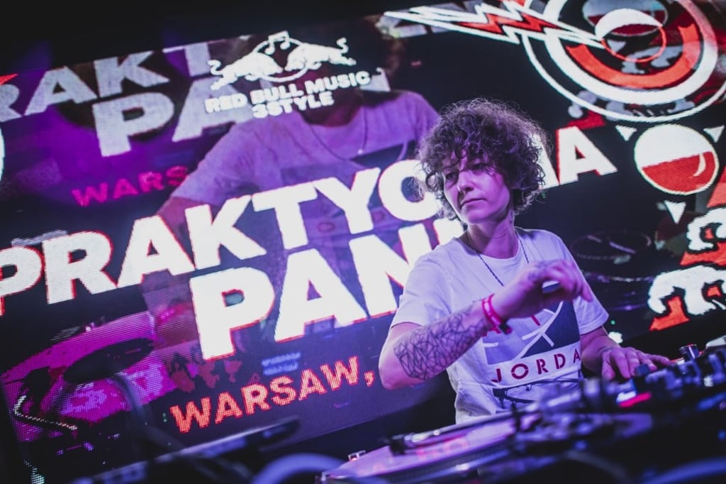 DJ Praktyczna Pani at the turntable during January’s 2019 Red Bull Music 3Style World DJ Championships in Taipei.