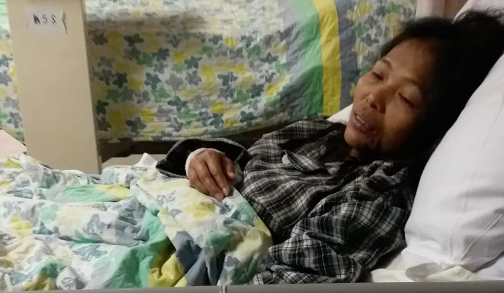 Baby Jane Allas at a hospital in Hong Kong. Photo: Handout Baby Jane Allas at a hospital in Hong Kong. Photo: Handout