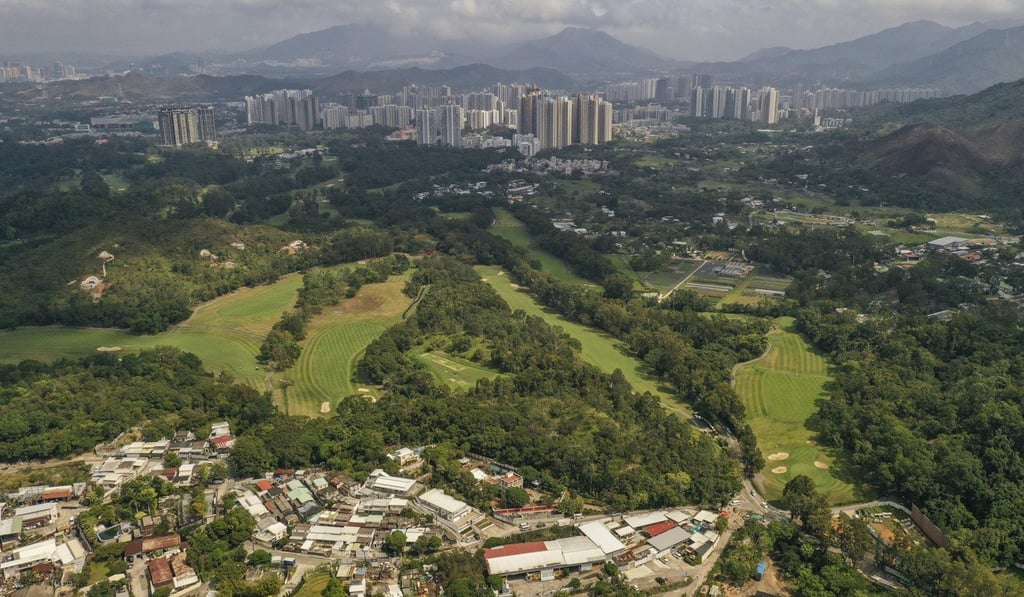 An aerial view of the Hong Kong Golf Club in Fanling. The Task Force on Land Supply said that developing a fifth of the 172-hectare course is one of eight options to tackle the city’s housing crisis. Photo: Winson Wong