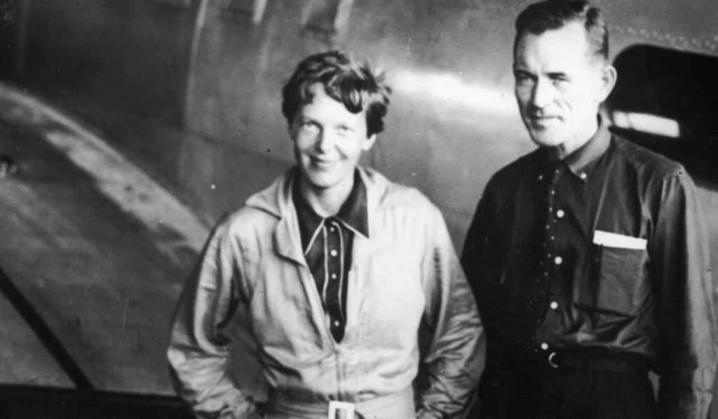 Amelia Earhart and her navigator, Fred Noonan. Photo: History.com