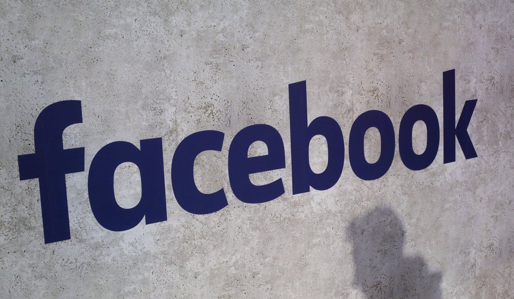 A Facebook logo in Paris, France. Photo: AP