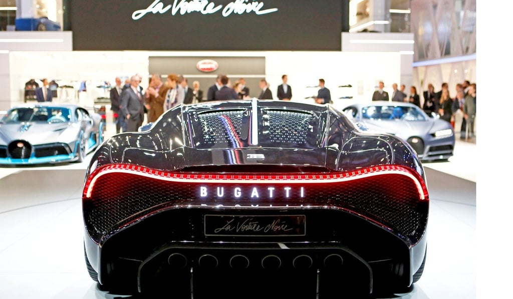 A Bugatti La Voiture Noire has six tailpipes. Photo: Reuters
