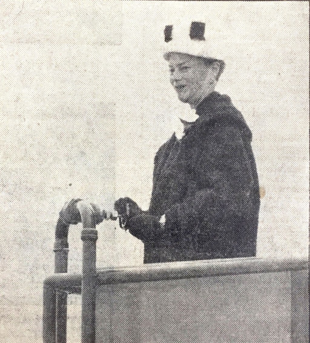 Lady Patricia at the inauguration of Tai Lam Chung Reservoir in 1957. Picture: SCMP