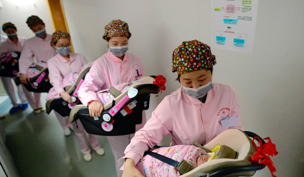 The one-child policy has been scrapped but birth rates are falling. Photo: Imaginechina