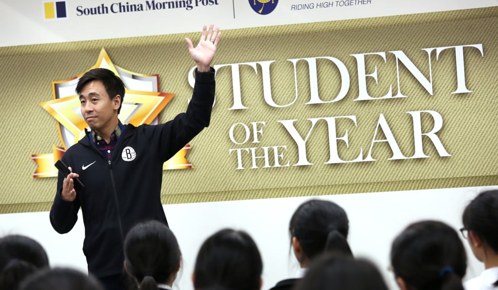 Gary Liu tells students it is OK to admit they do not know certain issues, but then they should take it as a chance to be educated on the subject. Photo: Jonathan Wong