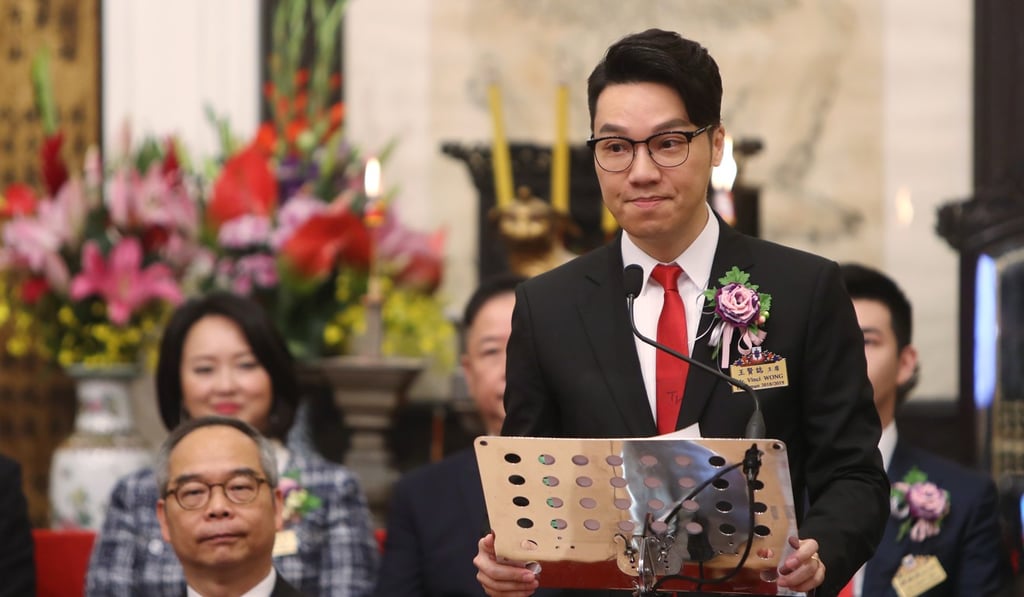 TWGHs’ chairman Vinci Wong Yin-chi said a panel would investigate the teacher’s death. Photo: Winson Wong