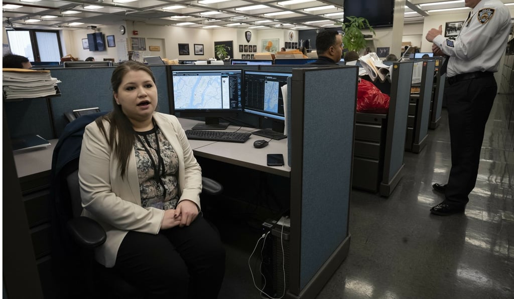 Rebecca Shutt from the NYPD’s Office of Crime Control Strategies. Photo: AP