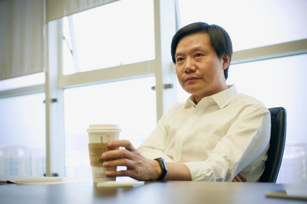 Xiaomi CEO Lei Jun speaks in an interview at the company's Beijing headquarters. (Picture: South China Morning Post)