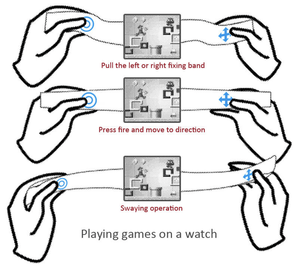 The patent filed by Huawei features both mechanical and touch sensors controlling a suspiciously Mario-like game. (Picture: LetsGoDigital). The patent filed by Huawei features both mechanical and touch sensors controlling a suspiciously Mario-like game. (Picture: LetsGoDigital).