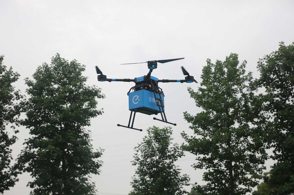Ele.me says its drones cover 70% of the delivery distance. (Picture: Ele.me) Ele.me says its drones cover 70% of the delivery distance. (Picture: Ele.me)