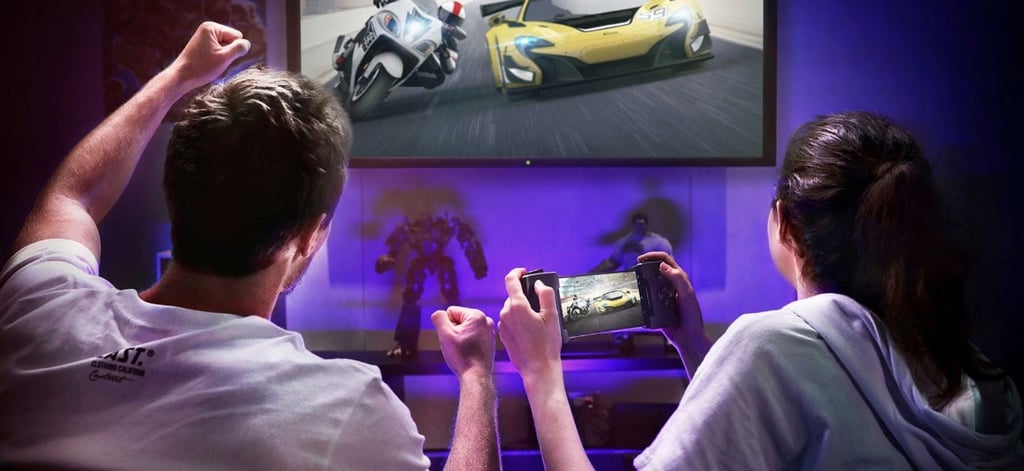 The GameVice controller mimics the feel of gaming on a console. (Picture: ASUS) The GameVice controller mimics the feel of gaming on a console. (Picture: ASUS)