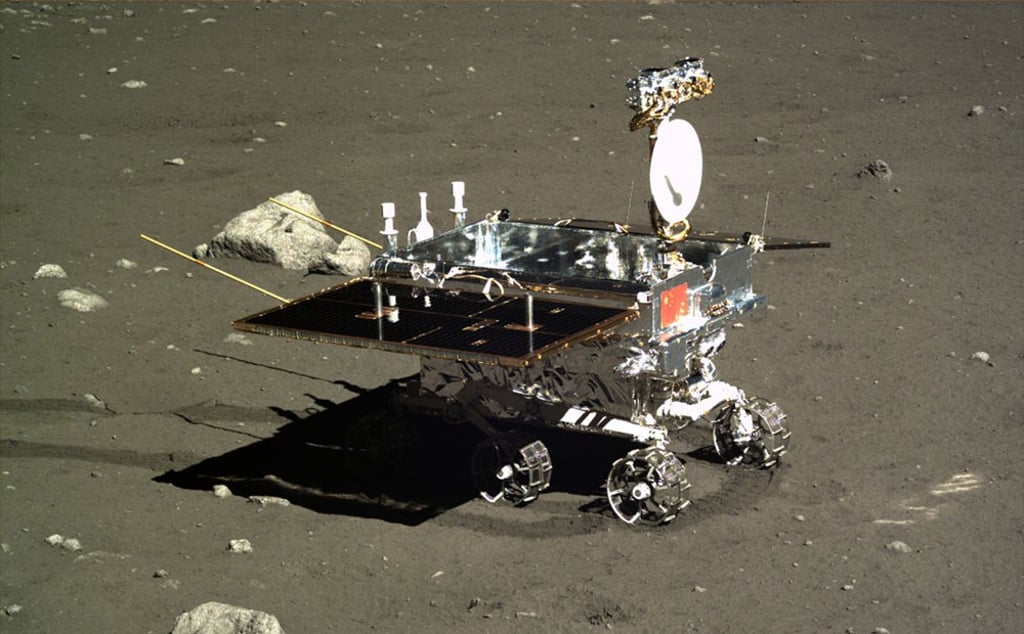 China’s Jade Rabbit rover touched down on the moon in December 2013. (Picture: SCMP)