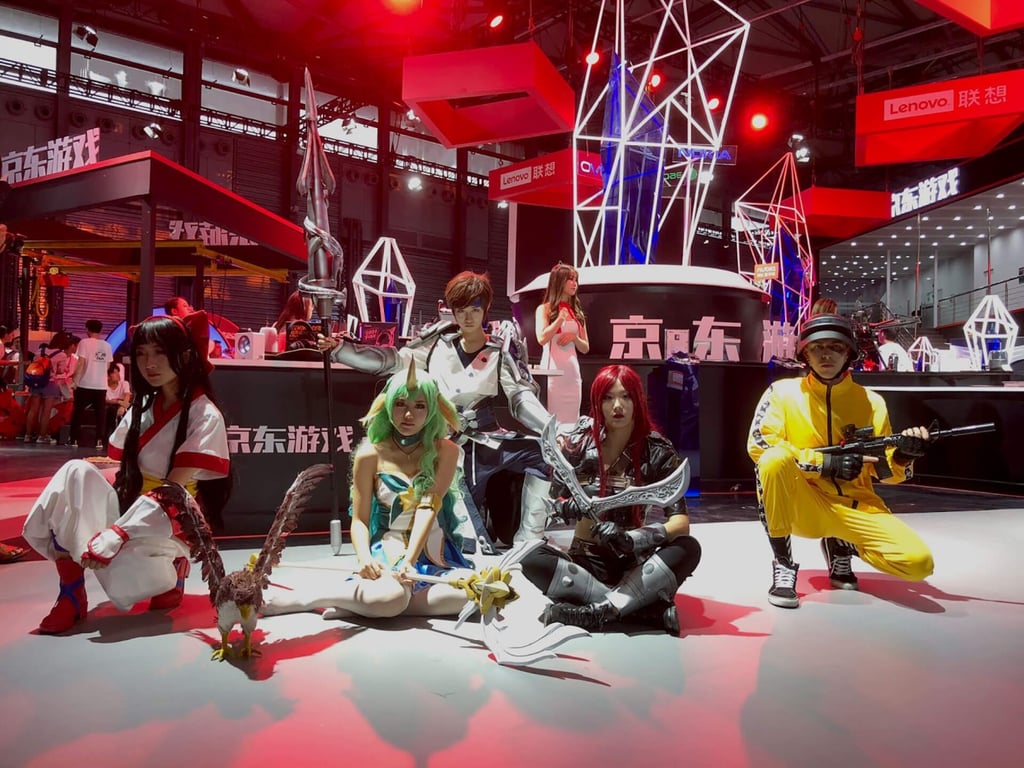 Cosplayers are everywhere — JD.com actually hired these guys to, uh, pose? Hang out at their booth? (I’m not gonna lie, I’m not sure how to describe what it is cosplayers actually do.) Cosplayers are everywhere — JD.com actually hired these guys to, uh, pose? Hang out at their booth? (I’m not gonna lie, I’m not sure how to describe what it is cosplayers actually do.)