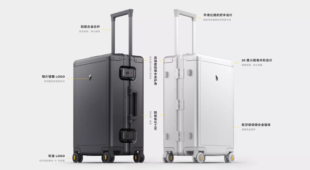 The Level8 Suitcase sells for around US$143 in China. (Picture: Smartisan) The Level8 Suitcase sells for around US$143 in China. (Picture: Smartisan)