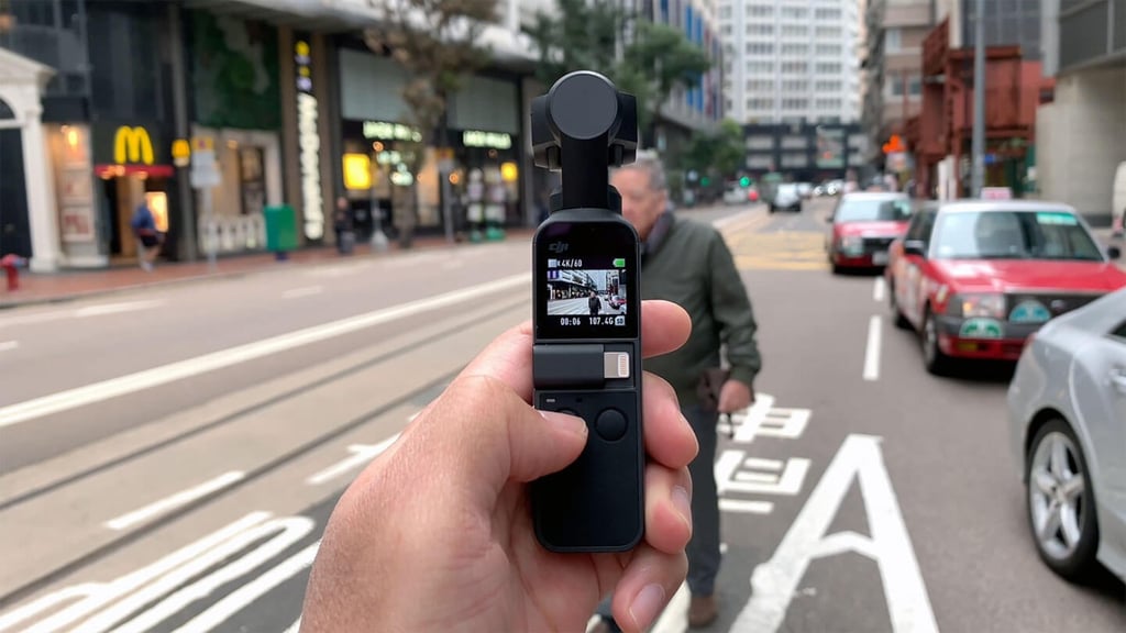 The Osmo Pocket can shoot 4K video at 60 frames per second.