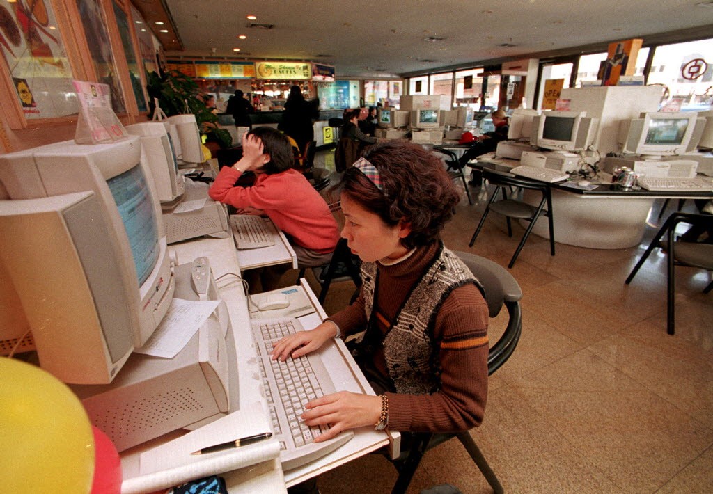 An internet cafe in Beijing in January, 1999. (Picture: AP Photo/Greg Baker) An internet cafe in Beijing in January, 1999. (Picture: AP Photo/Greg Baker)