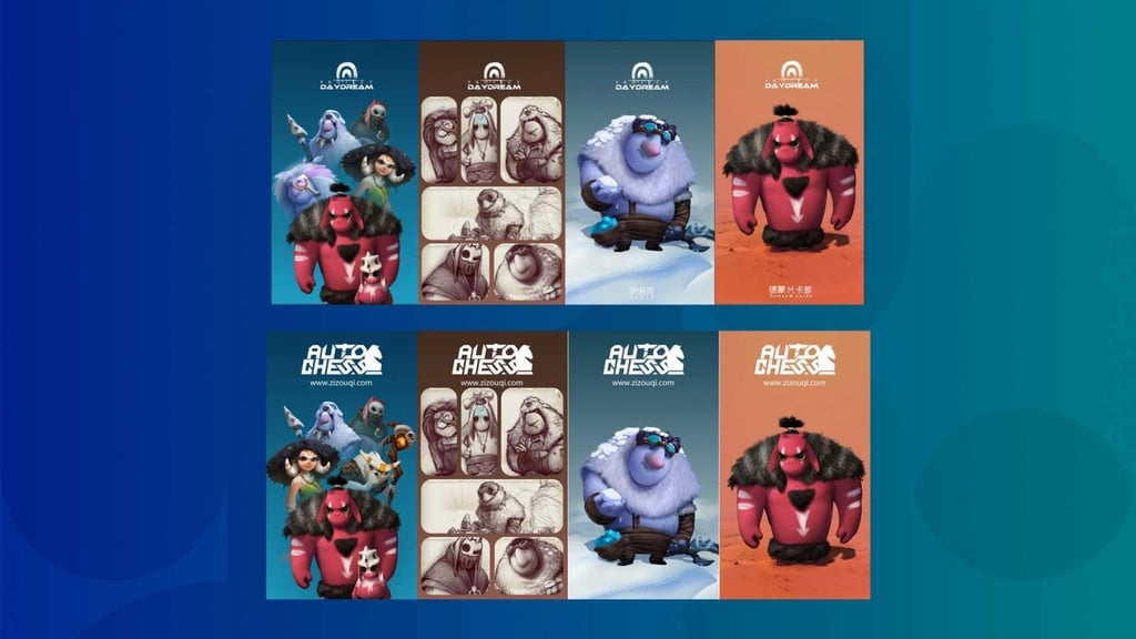 Top: Project: Day Dream. Bottom: Auto Chess. (Picture: Weibo) Top: Project: Day Dream. Bottom: Auto Chess. (Picture: Weibo)