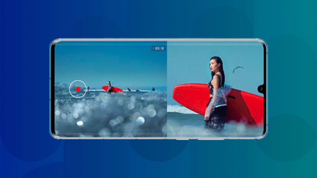 The Dual View Video is advertised as a great way to capture football matches. (Picture: Screenshot from Huawei)