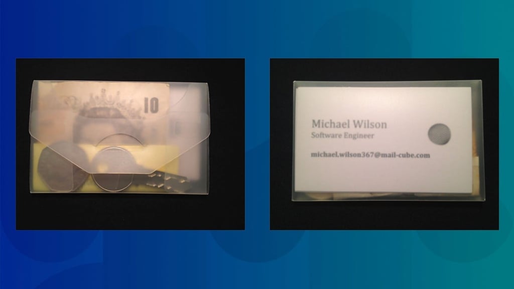 A sample wallet used in the study. Researchers used local currency, and the business cards were written in the local language. (Picture: Science/ “Civic honesty around the globe”) A sample wallet used in the study. Researchers used local currency, and the business cards were written in the local language. (Picture: Science/ “Civic honesty around the globe”)