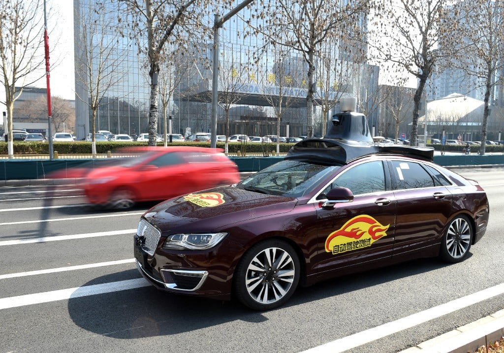 In 2018, Beijing had 65 miles across 33 roads open to autonomous car testing. (Picture: Luo Xiaoguang/Xinhua)