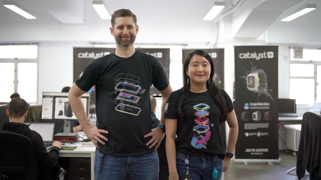 Josh Wright (left) and June Lai (right) in their office in Hong Kong. (Picture: Chris Chang/Abacus) Josh Wright (left) and June Lai (right) in their office in Hong Kong. (Picture: Chris Chang/Abacus)