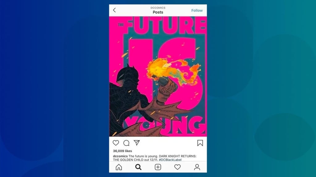 DC Comics posted the promotional poster to Instagram, but it disappeared soon after. (Picture: DC Comics/Instagram)