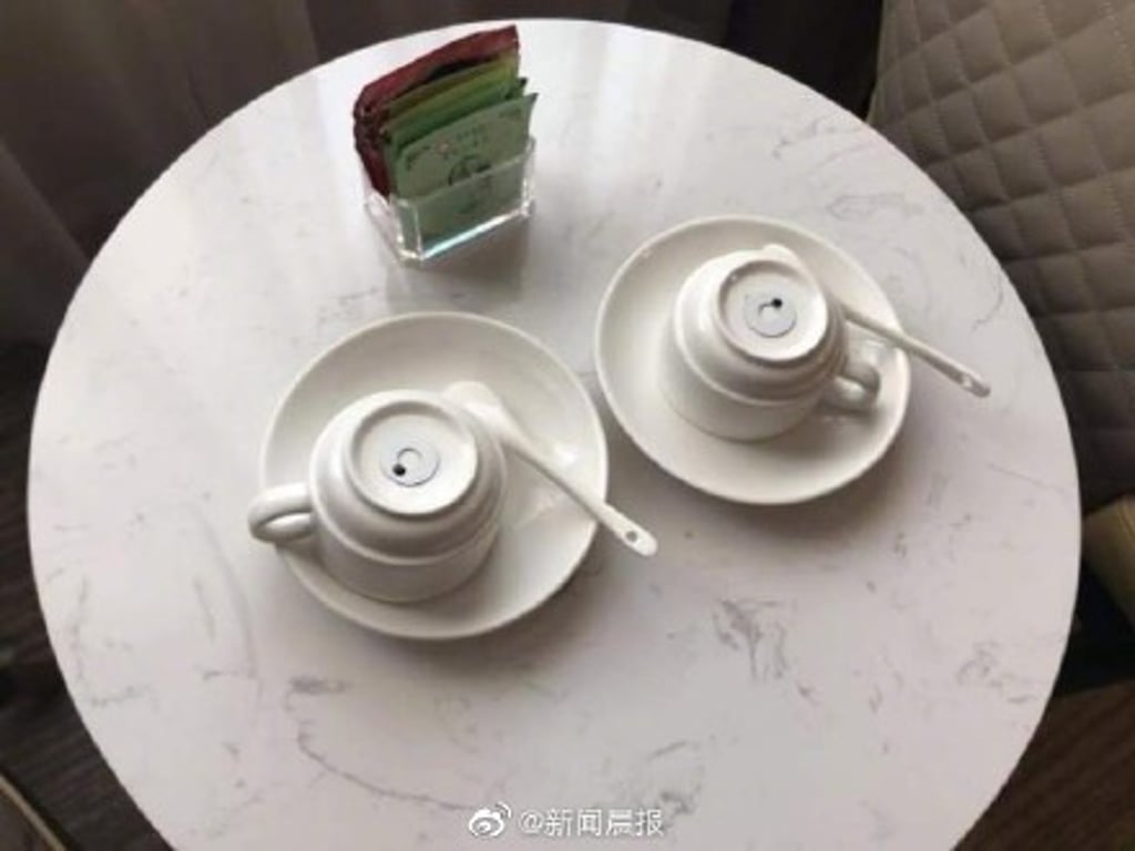 China has had a number of scandals related to poor hygiene in hotel rooms. Is putting chips on everything the solution? (Picture: Shanghai Morning Post via Weibo)