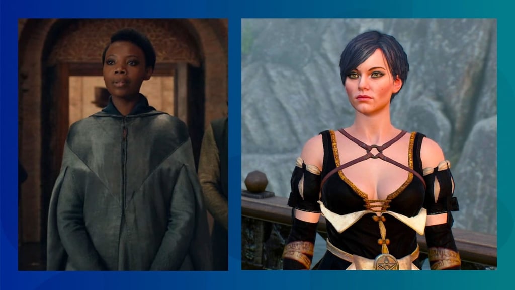 Fringilla in the show versus Fringilla in the game. (Picture: CD Projekt Red/Netflix) Fringilla in the show versus Fringilla in the game. (Picture: CD Projekt Red/Netflix)