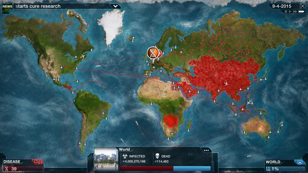 Many players consider China a great place to start an epidemic in Plague Inc. (Picture: Ndemic)