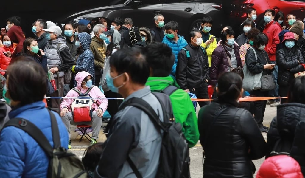 Long queues for surgical masks have become a common sight in Hong Kong as people seek to protect themselves from the new coronavirus. (Picture: May Tse/SCMP)