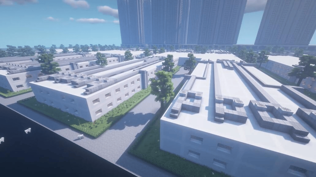 The Ancient Stone is a prolific Minecraft art studio that recreated Huoshenshan and Leishenshan medical centers in Minecraft just days after the construction concluded in real life. (Picture: The Ancient Stone/Bilibili)