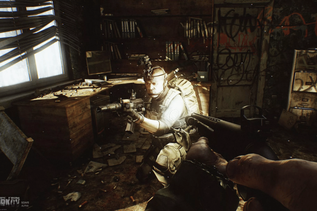 Escape from Tarkov prides itself on being extremely realistic -- so much so that you can trigger friendly fire. (Picture: Battlestate Games)