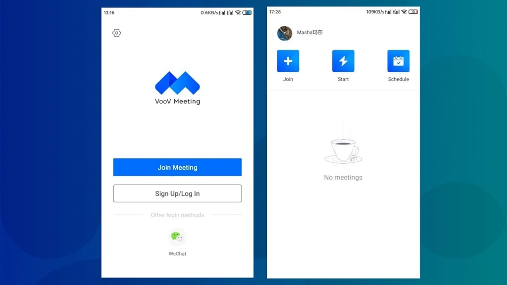 Zoom’s daily active users have grown 67% since early January because of Covid-19, and Tencent seems keen on getting some of those users for itself. (Picture: Screenshots from VooV)